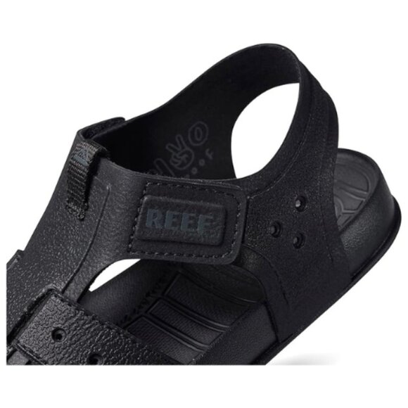 REEF Kids' Water Beachy Fisherman Sandal, Adjustable Straps Size 3 BLACK - Picture 5 of 6